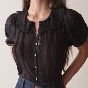 Doen - Bernadine Top - Black - XL